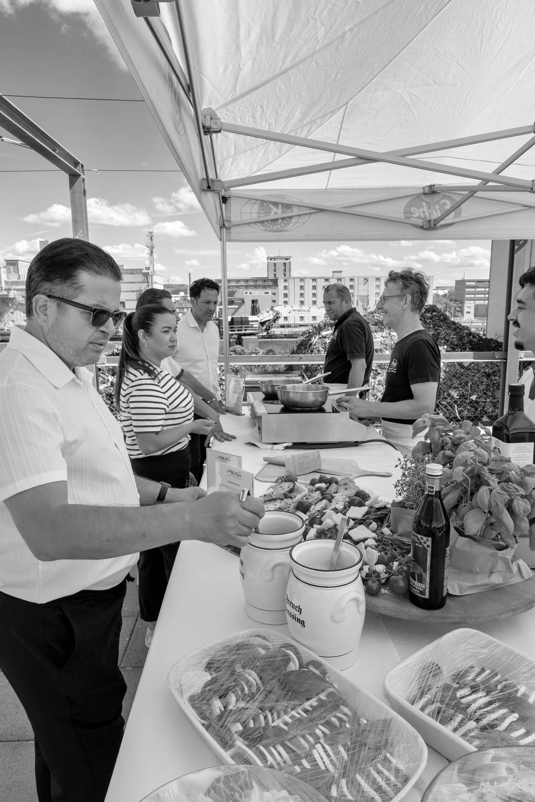 Apérobuffet, angerichtet vor dem Anlass